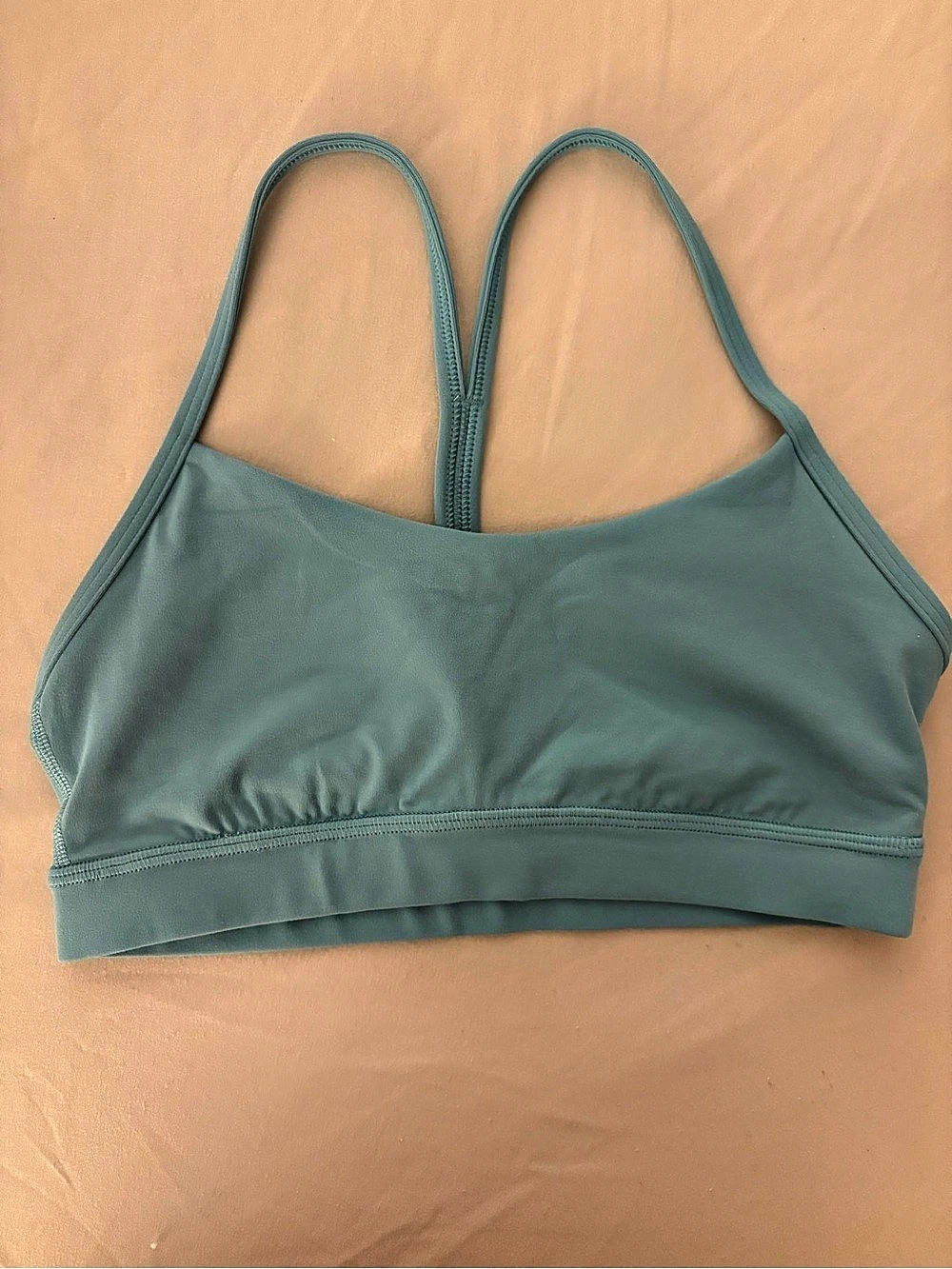 lululemon Flow Y Bra Nulu Sports Bra in Blue Size 6